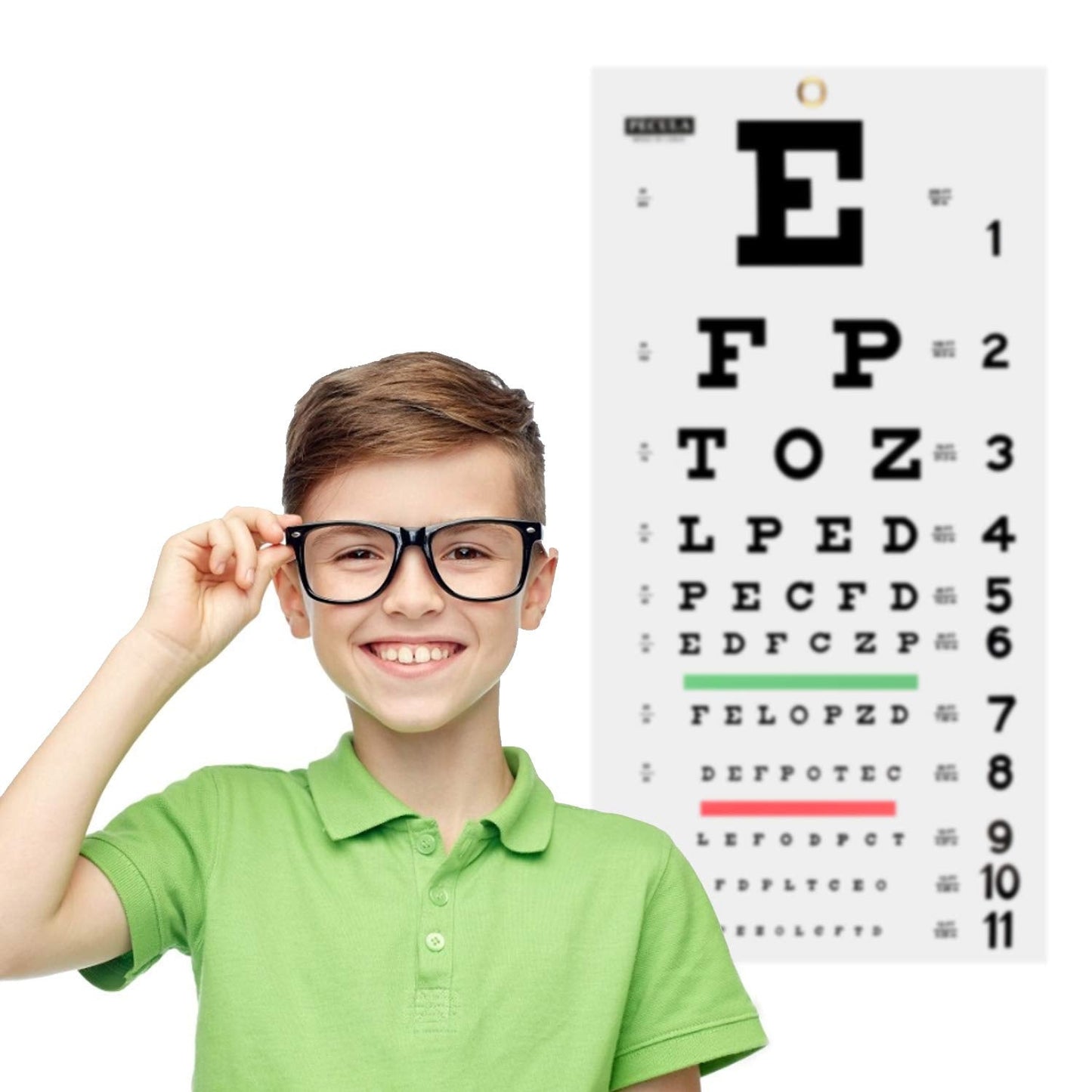 PECULA Eye Chart for Exams - Snellen Wall Chart 20 Feet, 11 X 22 in.