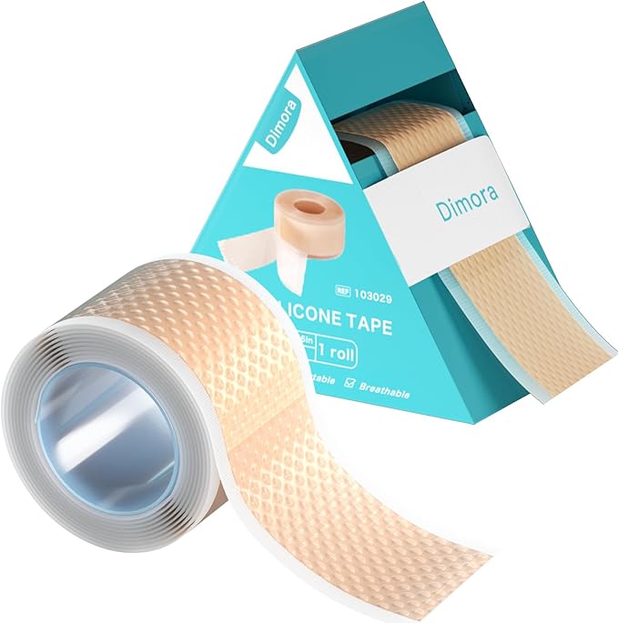 Dimora Silicone Medical Tape - Hypoallergenic First Aid Tapes with Easy Tear Design, Pain-Free Removal Surgical Tapes for ...