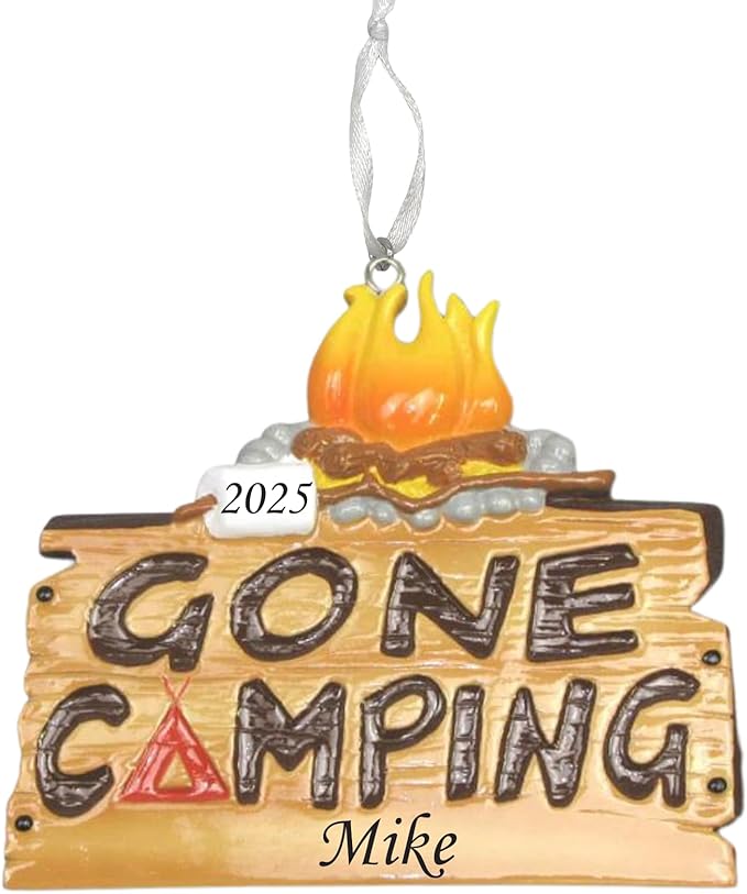 Outdoor Adventure Christmas Ornament 2025 – Personalized Camping, Fishing & Hunting Ornament Collection – Custom Gifts for...