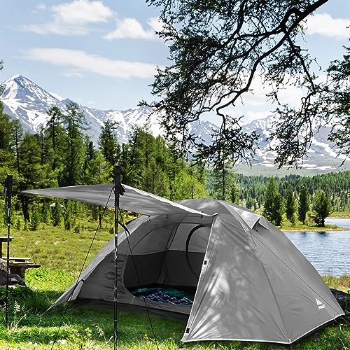 Forceatt Camping Tent 2/3/4 Person, Professional Waterproof & Windproof Lightweight Backpacking Tent Suitable for Outdoor,...