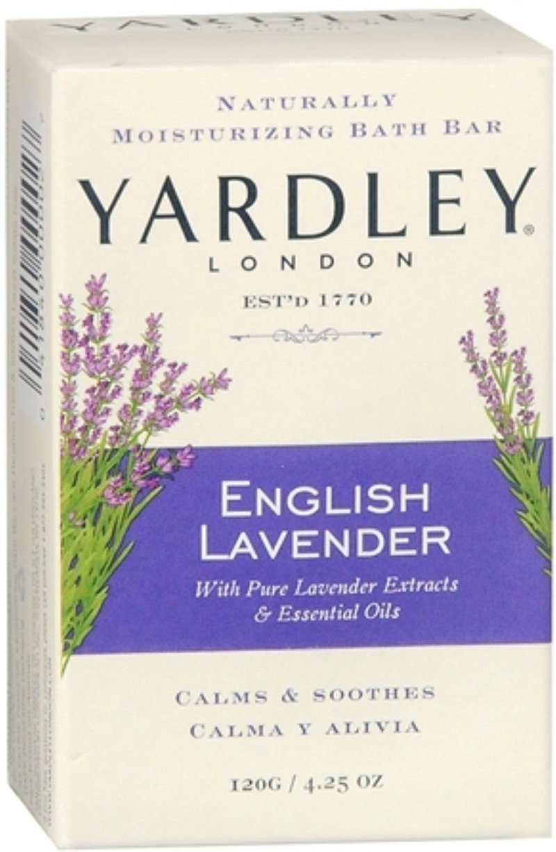 Yardley London Moisturizing Bar English Lavender with Essential Oils 4.25 oz (Pack of 7)
