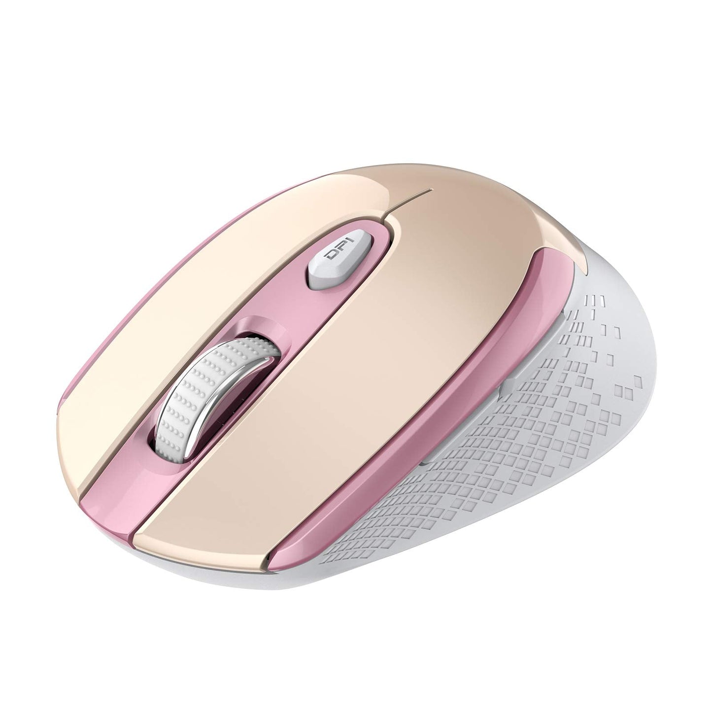 Cimetech Wireless Ergonomic Optical Mouse, 6 Buttons, Silent With Usb Receiver And 3 Adjustable Dpi For Laptop, Desktop, Mac, Pc