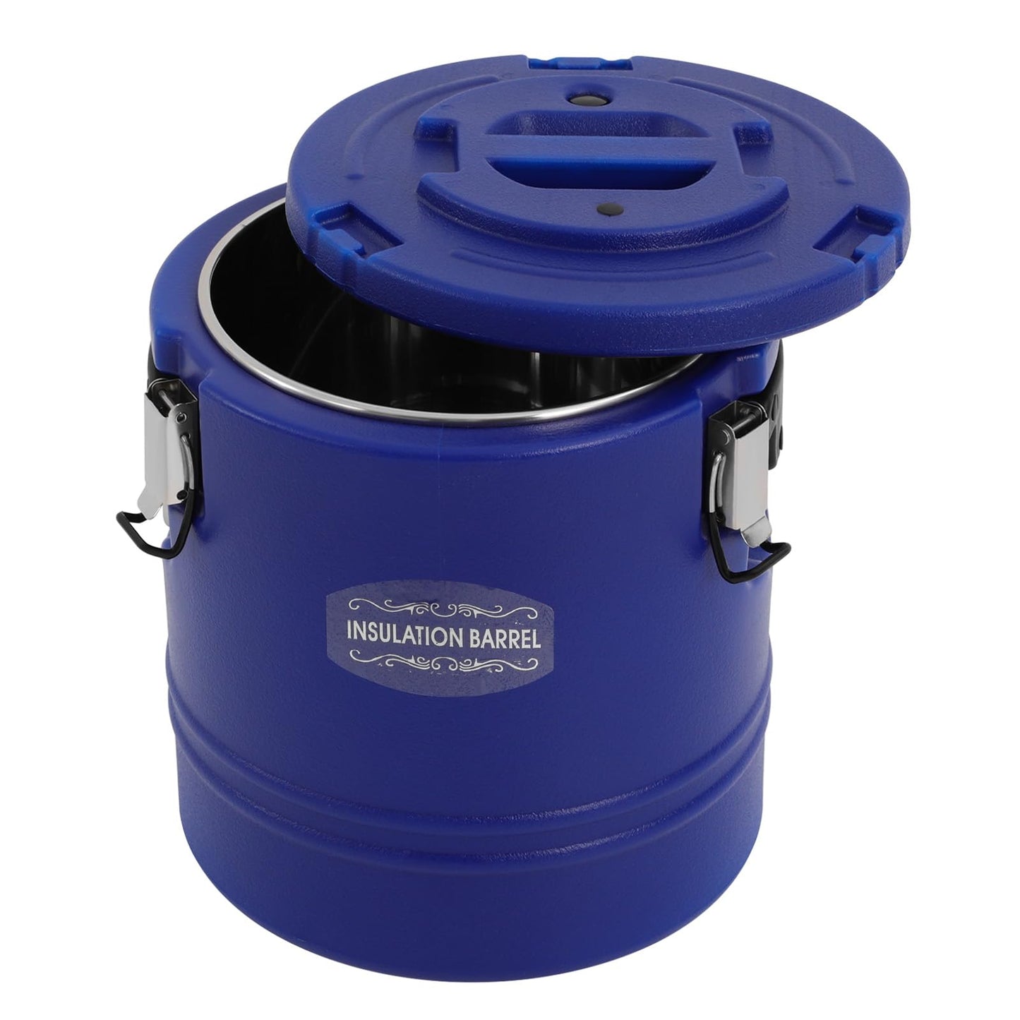 Commercial Insulated Food Container, 16QT/4Gal Insulated Soup Container Bucket Commercial Food Warmer Insulation Barrel for Hot or Cold Food for Restaurant, Canteen, Home (Blue)