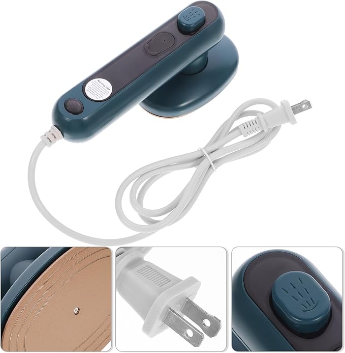 Portable Handheld Garment Steamer Iron Abs Material Travel Mini Steam Iron for Clothes Curtains Bedding Safe Smooth Plate Suitable for Satin US Plug