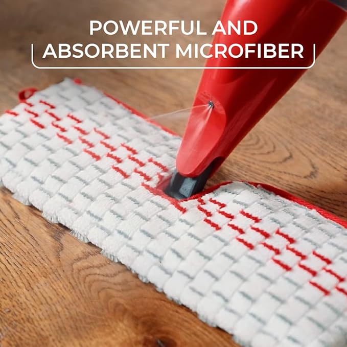 O-Cedar ProMist MAX Spray Mop, PMM with 2 Extra Refills, Red