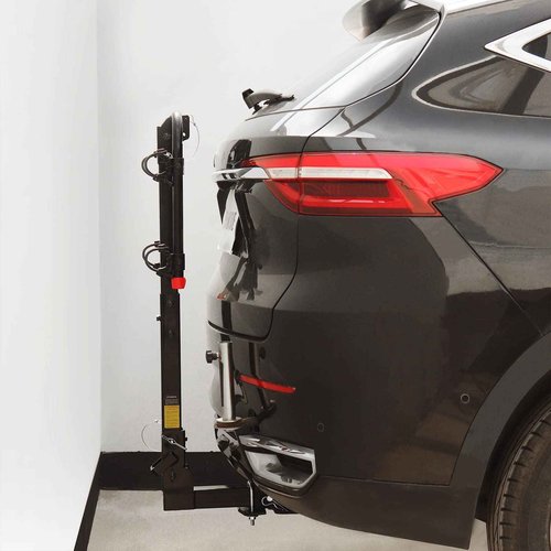 Forwode Hitch Mount Rack Fits 2 x 35 lbs Bicycles, Bike Hitch Rack for Car, Foldable Wobble Free, Hitch Lock, 2-Inch Receiver
