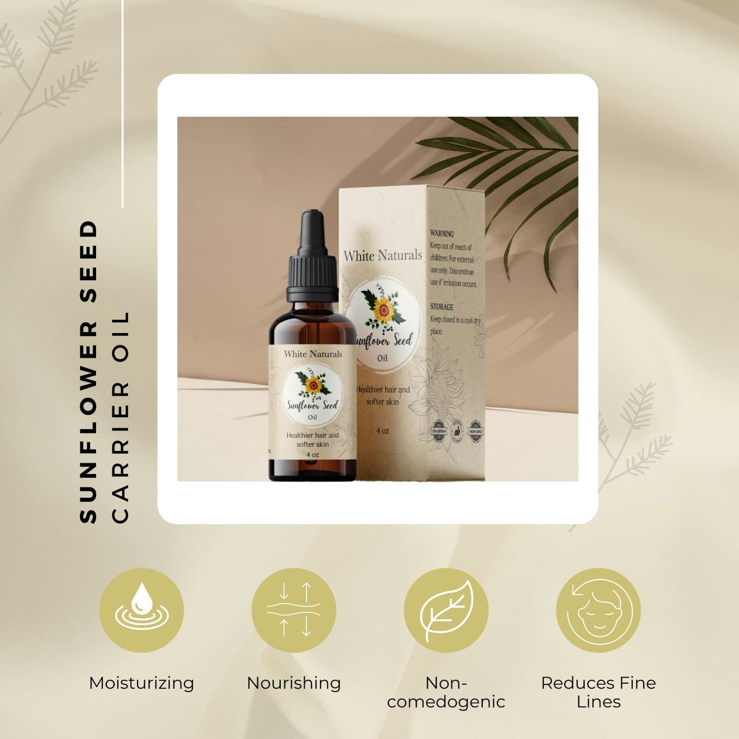 Wheatgerm Carrier Oil, Cold-pressed Unrefined, Organic 100% Pure, Wheat Germ, Rich in Vitamin E, For Skin, Hair, Nails & Stretch