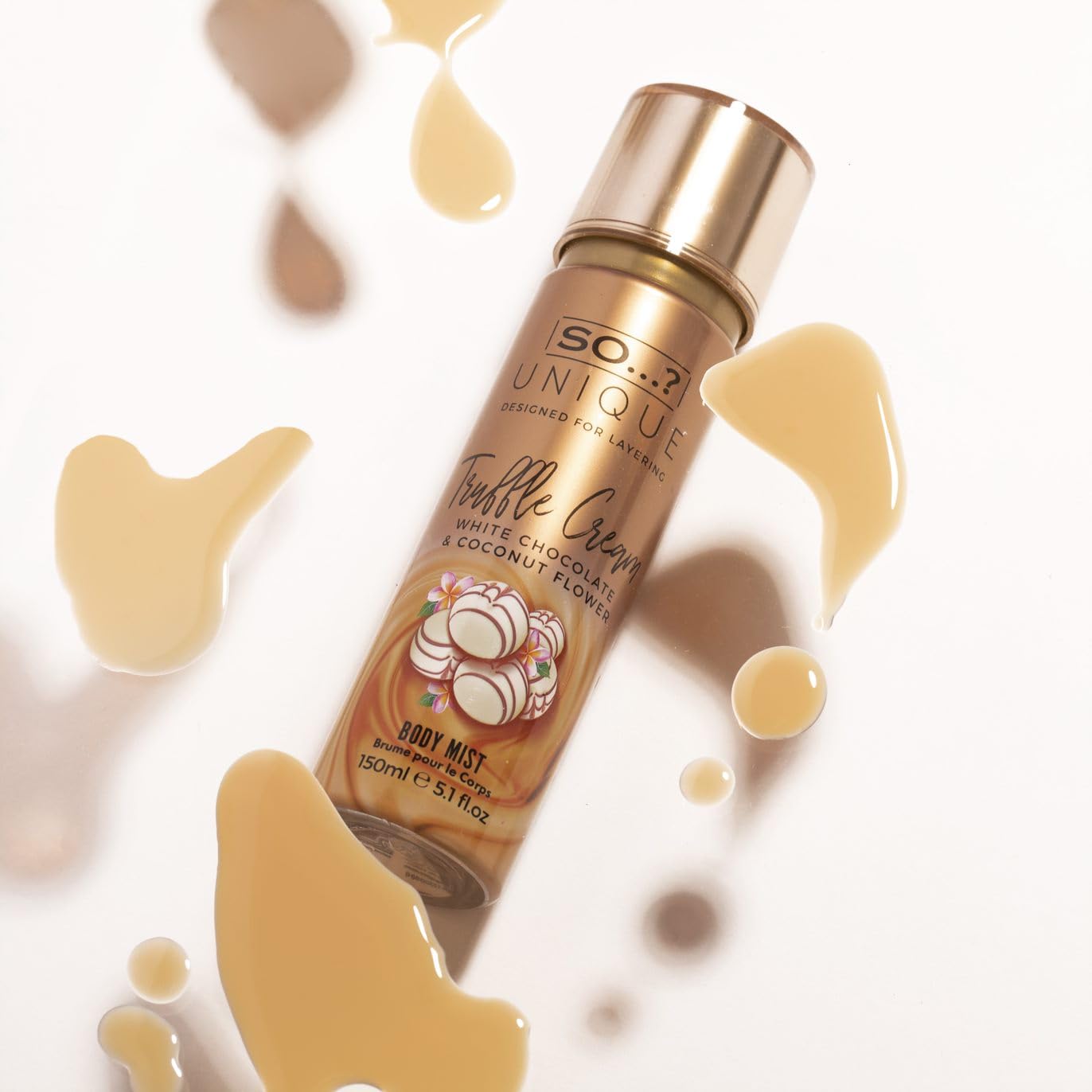 So...? Unique Truffle Cream Body Mist - Vanilla, Gourmand, Fruity Perfume for Women - Cruelty Free Body Spray for Women - 5.1 oz