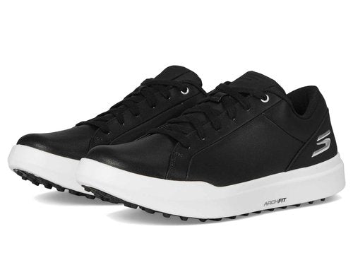 Drive 6 Arch Fit Leather Relaxed Fit Spikeless Golf Shoe Black/White