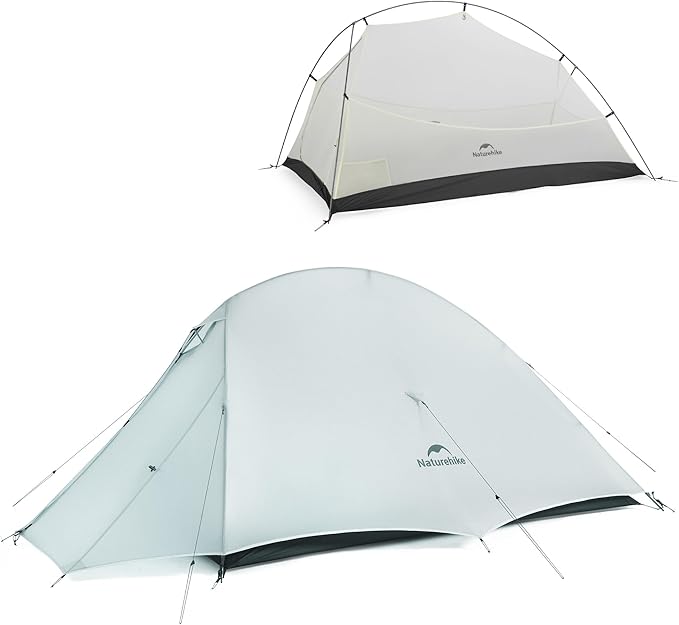 Naturehike Cloud-Up 2 Person Tent Lightweight Backpacking Tent with Footprint - Free Standing Ultralight Camping Hiking Ba...