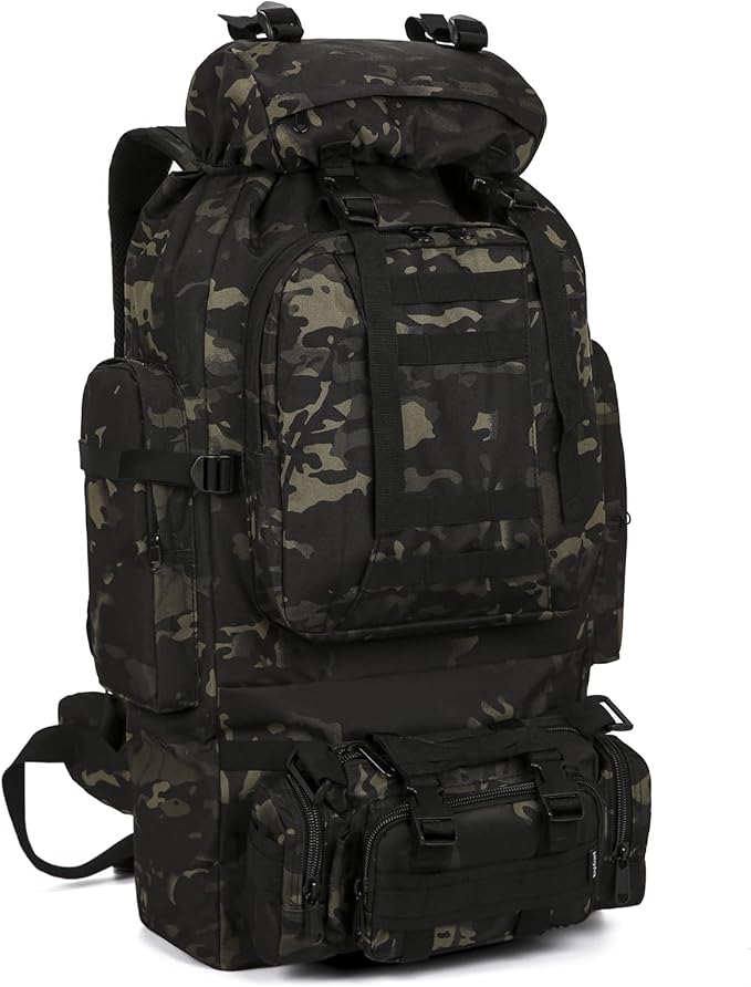 HongXingHai 100L Camping Hiking Backpack,Molle military Tactical rucksack backpack,Waterproof Lightweight Hiking Backpack
