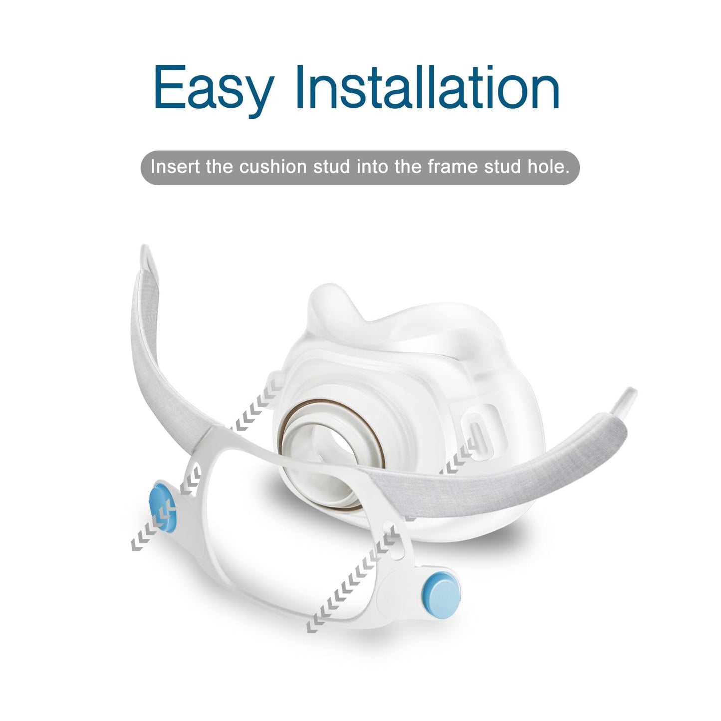 Replacement Cushion for Resmed AirFit F40 Full Face Cushion,CPAP Mask Accessories,Soft Silicone (Medium)
