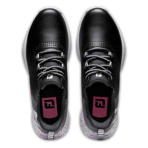 FootJoy Women's FJ Fuel Previous Season Style Golf Shoe, Black/Grey/Hot Pink, 7.5