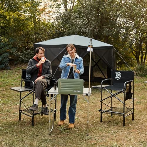 EVER ADVANCED 30.7" Seat Height Directors Chair for Makeup Artist with Side Table Easy Get in Out for Elderly Tall Camping...