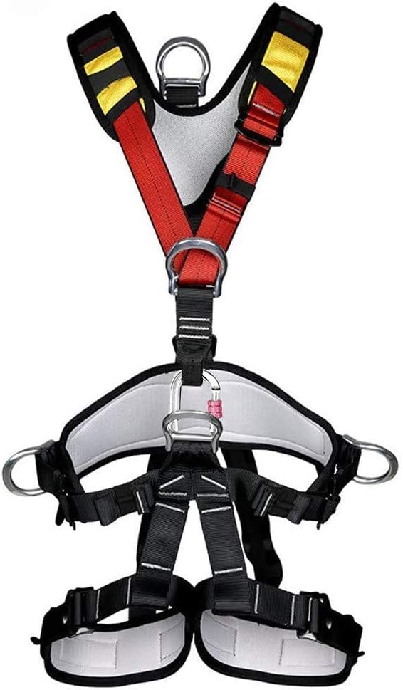HandAcc Climbing Seat Belt, Large Size Safety Belt Climbing Gear for Tree Climbing, Fire Rescue, Rappelling