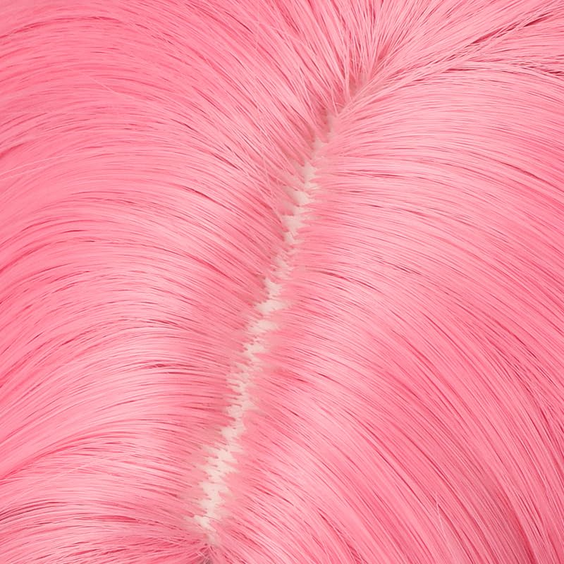FILMIA 30 Inch Wig for Mizi Cosplay, Anime Pink Blue Ombre MIxed Straight Woman Wig Heat Resistant Synthetic Fiber for Halloween