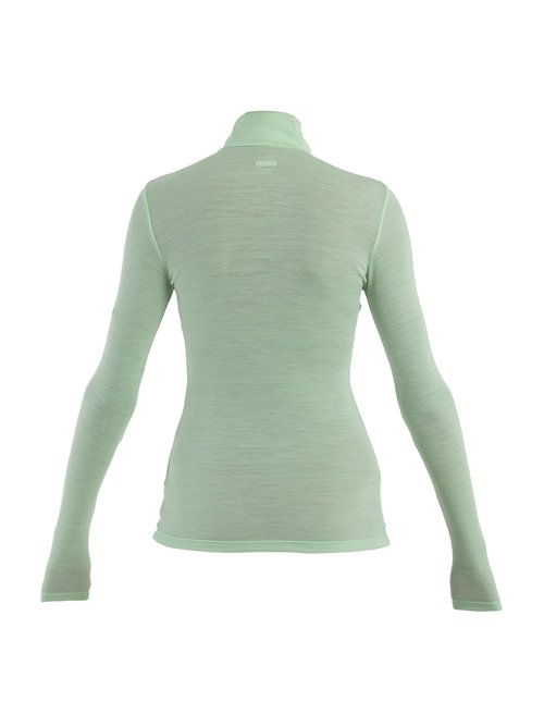 icebreaker Merino Half Zip Thermal Long Sleeve 175gm for Women - Glass - Large