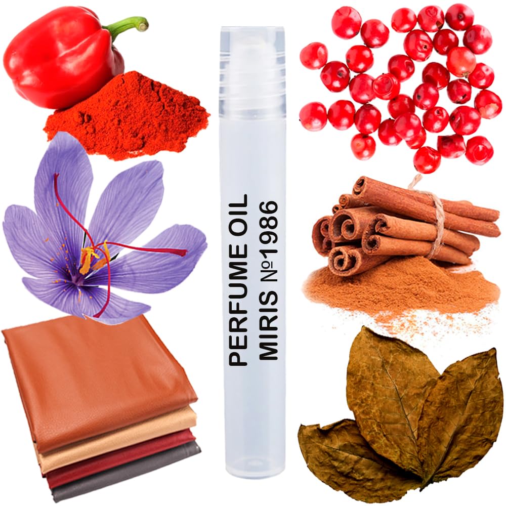 MIRIS No. 1986, Inspired by Spicebomb, Long-Lasting Perfume Oil for Men Roll-On, Rollerball 0.34 Fl Oz / 10 ml