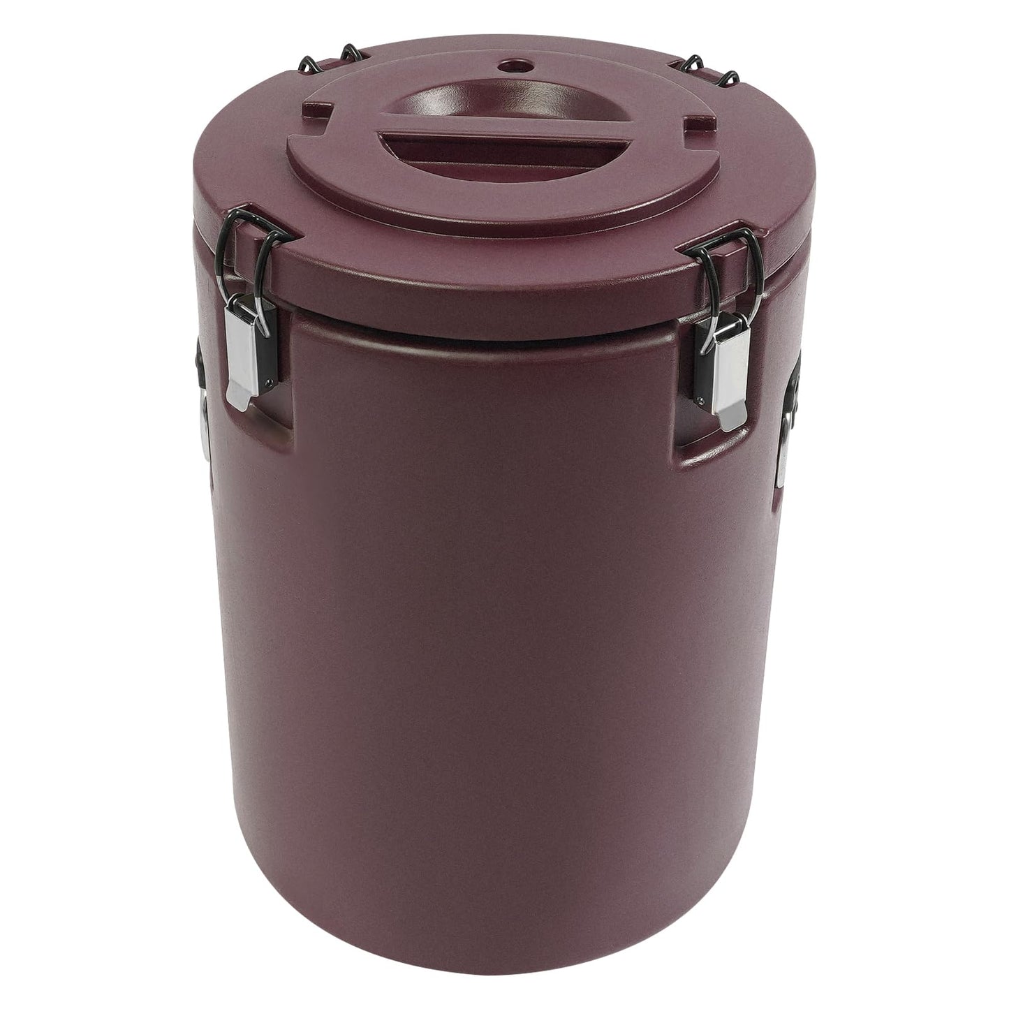 LOYALHEARTDY Commercial Insulated Food Container, 42QT/10.6Gal Insulated Soup Container Bucket Commercial Food Warmer Insulation Barrel for Hot or Cold Food for Restaurant, Canteen, Home (Brown)