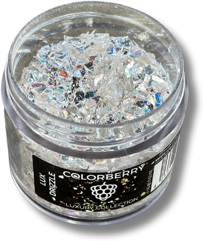 Colorberry Luxury Collection - Small Stone Chips & Glitter to Perfect Your Resin & Jesin Art & Artwork - (Lux Drizzle)