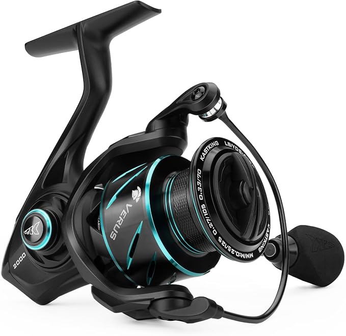 KastKing Verus Spinning Fishing Reel, 2025 Model, Ultra Lightweight 6.8oz Spinning Reel, Aerodynamic Reel Rotor, 6.2:1 Gea...