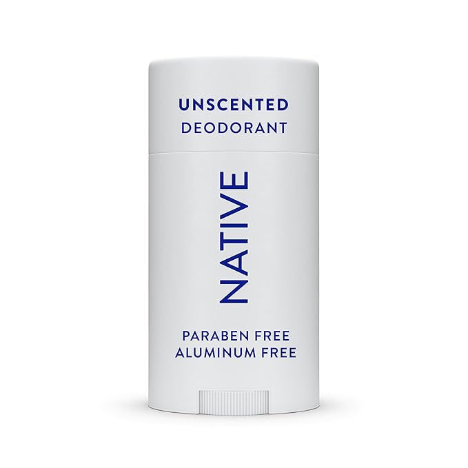 Native Deodorant,Unscented, Aluminum Free, Paraben Free, 2.65 OZ (75 g), Coconut Oil and Shea Butter