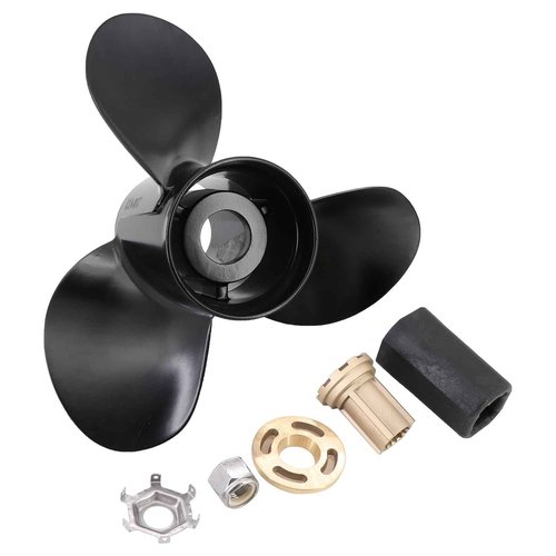 Dokili Upgrade Aluminum Boat Propeller 48-77344A45 for Mercury Outboard Engine 40-140HP 13-1/4x17 Pitch 15-Spline Tooth, RH, Hub Kits Included