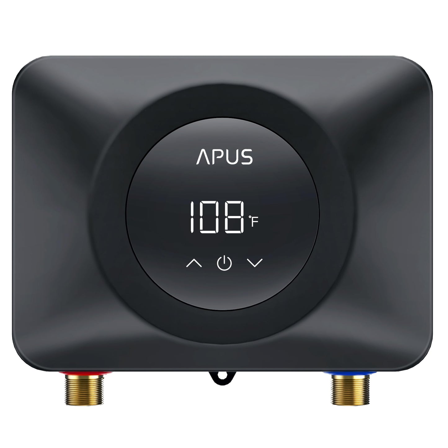 APUS Tankless Water Heater Electric 240V, 4500W Instant On Demand Hot Water Heaters, Under Sink Point of Use Water Heater, LED Digital Display, Ultra Compact for Kitchen, Bathroom, Laundry,Black