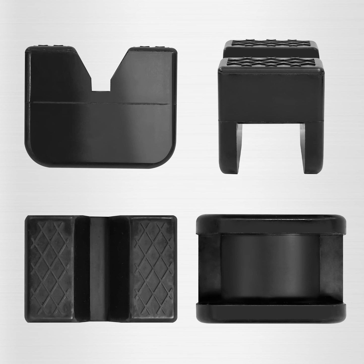 TONDA Jack Stand Pads, Universal Rubber Jack Pad Adapter, Rail Pinch welds Protector, 4 Pack
