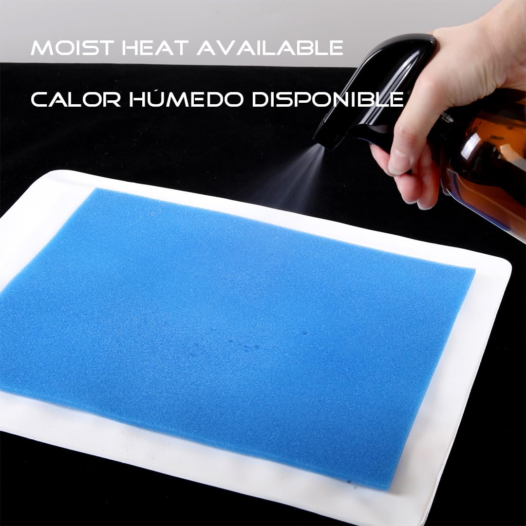 Boncare® Stay-On Small Vinyl Electric Heating Pad for Neck and Shoulders and Back Without Auto-Off, Low & High Heat Levels, Waterproof Hot Heat Pad with Washable Cover (12"x15", 1-Pack)