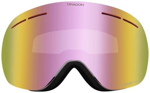 Dragon Unisex X1S Snow Sport Goggle - Whiteout Frame | Lumalens Pink Ion Lens