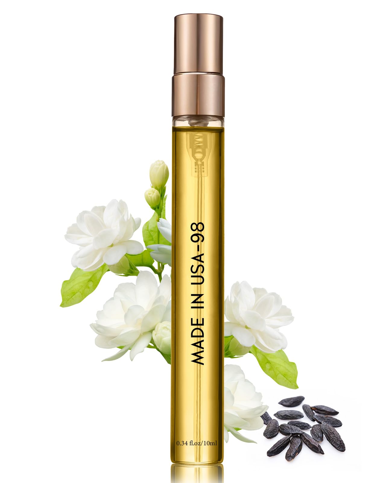 PUREAMOR Pheromones Perfumes for Women, Velvet Oriental Floral with Tuberose, Coffee &Tonka Bean, 0.34fl. Travel Perfume Oil Spray, Pheromone Cologne(No.98)