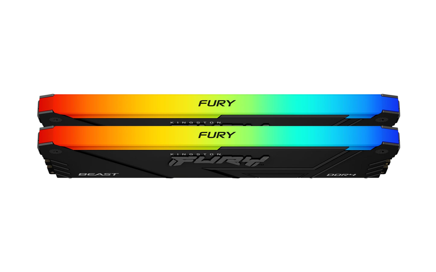 Kingston Fury Beast Rgb 16Gb 2666Mt/S Ddr4 Cl16 Dimm (Kit Of 2) Computer Memory Kf426C16Bb2Ak2/16