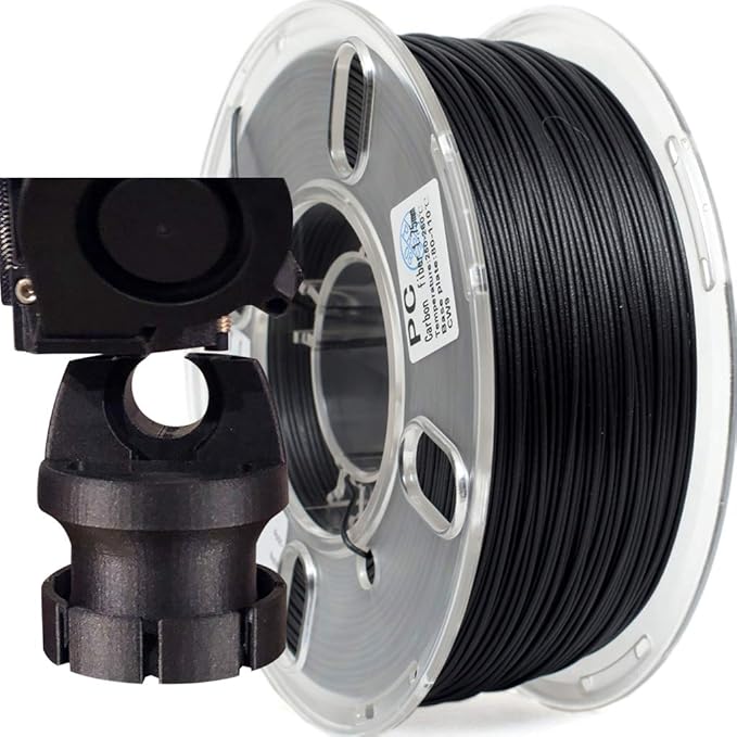 PRILINE Carbon Fiber Filament, PRILINE Carbon Fiber Polycarbonate 3D Printer Filament 1.75mm, High Strength Carbon Fiber 3...