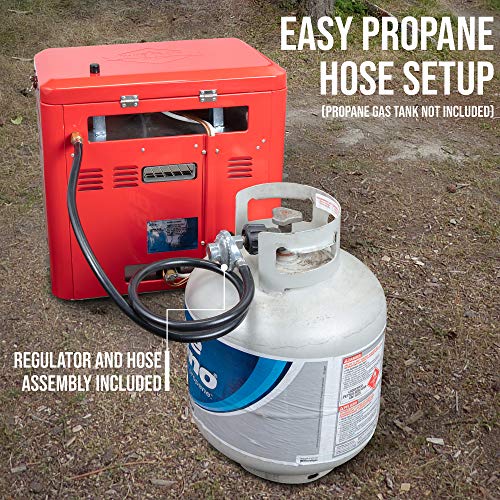 Hike Crew Outdoor Gas Camping Oven w/Carry Bag | CSA Approved Portable Propane-Powered 2-Burner Stove & Oven | Auto Igniti...