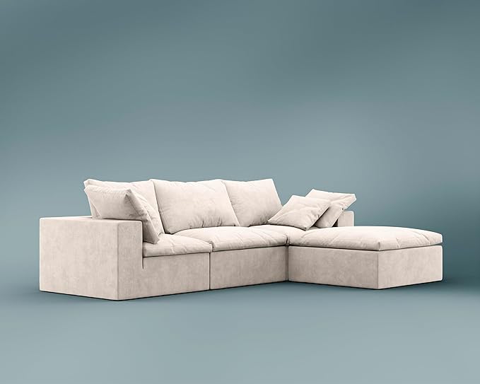 ROVE LAB R4 Sofa Sectional – Cloud-Soft SmartFoam® Comfort – Fully Modular, No-Tool Setup – 100% Foam Structure – Hypoallergenic, Spill-Resistant, Pet Friendly