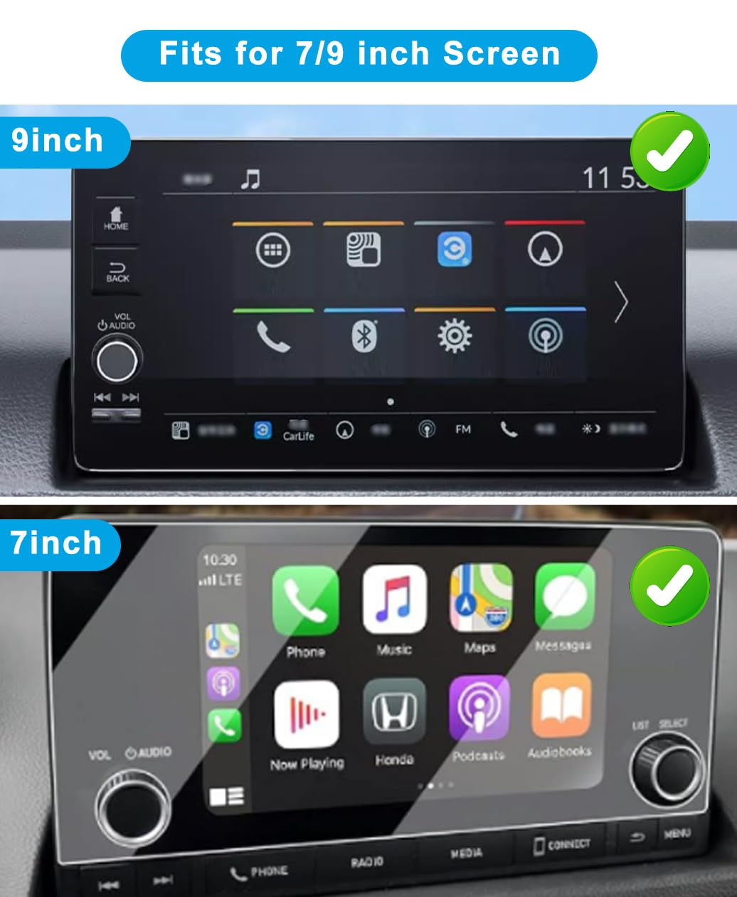 Kephth Car Phone Holder For Honda Civic Accessories 2022-2024 2025&Crv 2023-2025 Dash Mount Cell Phone Holder For Most Smartphon