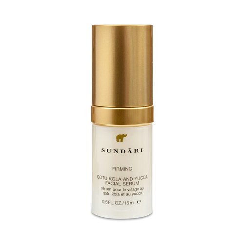 SUNDARI Gotu Kola & Yucca Facial Serum, 0.5 Fl Oz, Intense Firming & Hydrating Formula, Lifts Tired Skin, Boosts Firmness & Improves Hydration