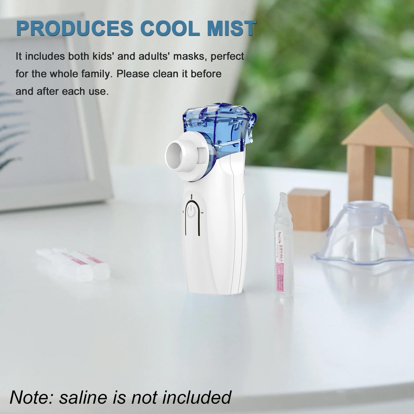Gülife Ultrasonic Nebulizer, Portable Nebulizer Machine with Two Power Mode, Gray