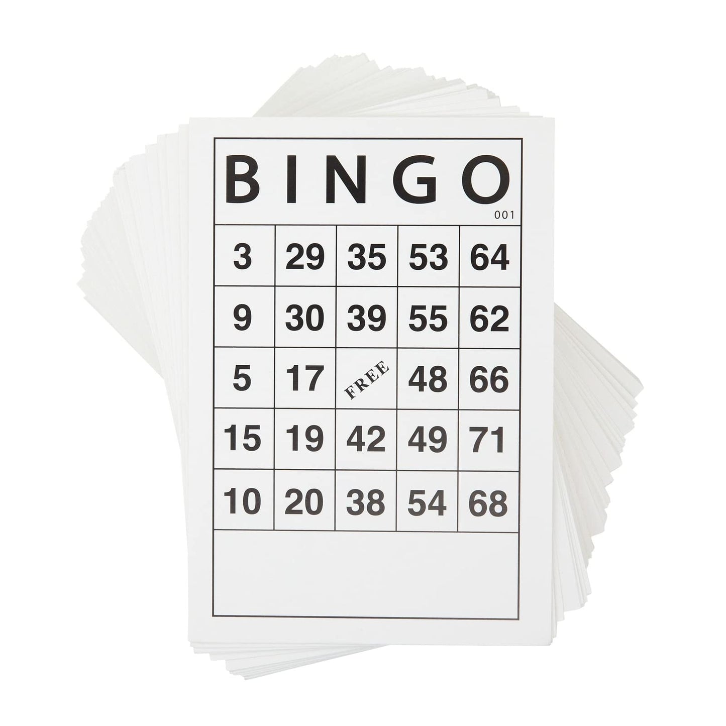 Juvale 180 Sheets Reusable Paper Bingo Cards Bulk for Adults, Disposable Number Game Set for Large Groups (6x4 in Paper Sheet)