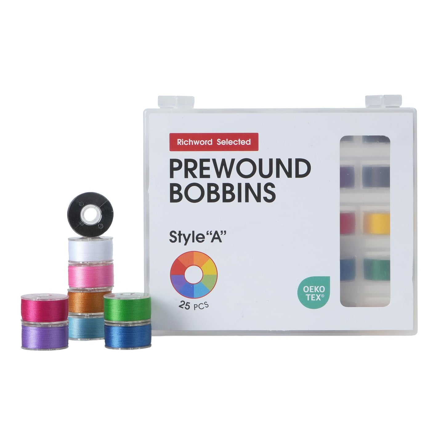 Poolin EOC05 2-in-1 Sewing & Embroidery Machine Bundle with Thread, Pre Wound Bobbins and Water-Soluble Stabilizers