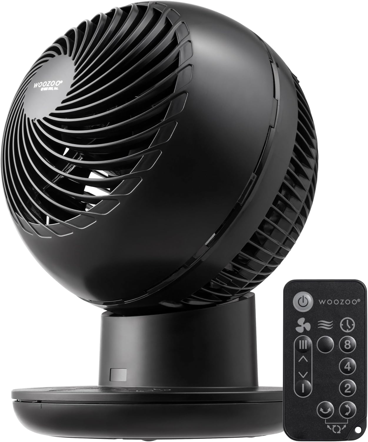IRIS USA WOOZOO Air Circulator Fan with Remote, Oscillating, 8 Speeds, 82ft Max Air Distance, 120 Adjustable Tilt, Ultra Quiet M