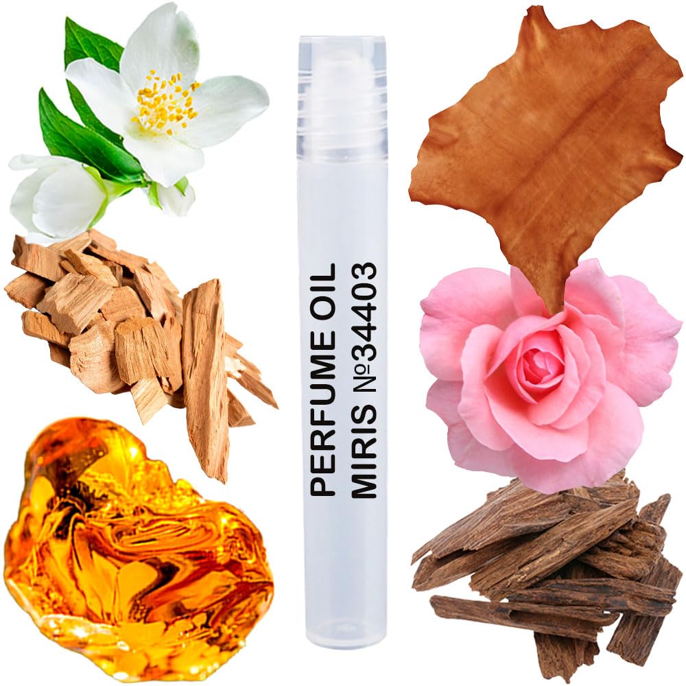 MIRIS No. 34403, Inspired by Santal Royal, Long-Lasting Unisex Perfume Oil for Women & Men Roll-On, Rollerball 0.34 Fl Oz / 10 ml