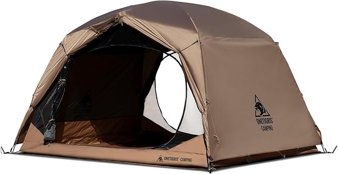 OneTigris JOVIAN 4 Person Camping Tent 3 Season Family Shelter Easy Setup Outdoor Backpacking with 2000mm Outer Rainfly, 5...