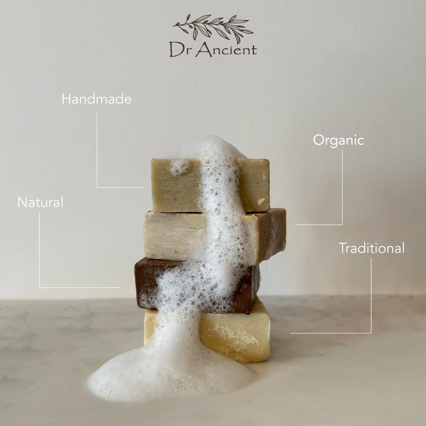 Dr.Ancient Sandalwood Soap Bar Organic Natural Vegan Traditional Handmade Antique - Anti-Aging - Absolutely No Chemicals! Pure N