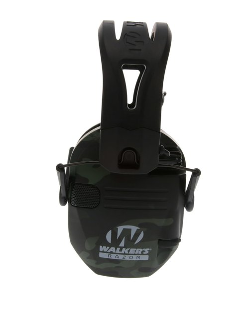 Walker's Razor Tacti-Grip Earmuffs with Walkie Talkie, Multicam Camo, 23 NRR, 3 Mile Range, 22 Channel Shooting Muffs Bundle
