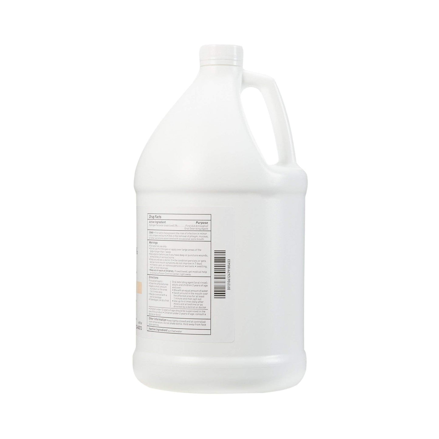 McKesson Hydrogen Peroxide 3%, 1 Gallon [Pack of 1] Topical Solution USP, First Aid Antiseptic, Oral Debriding Agent