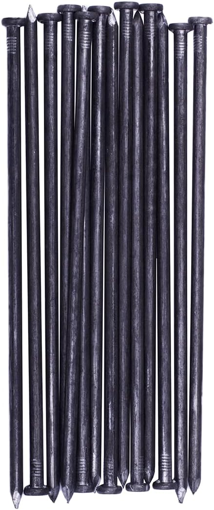 Metal Landscape Edging Anchoring Spikes, 50PCS 10 Inch Landscape Paver Edging Anchoring Spikes for Artificial Turf, Weed Barrier, Tent Spikes, Camping (50)