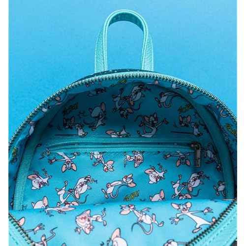 Loungefly Pinky and The Brain Take Over The World Mini-Backpack - Entertainment Earth Exclusive
