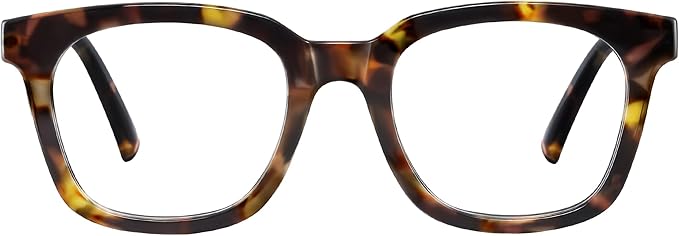 Jectieey Blue Light Blocking Glasses for Women Men,Oversize Fashion Squre Anti Eyestrain Glasses for Gaming/Reading/TV